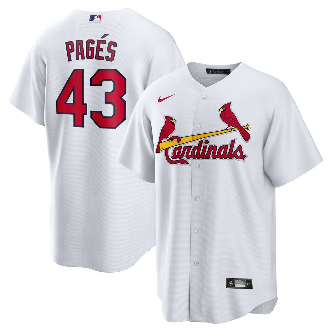 St. Louis Cardinals Pedro Pagés Nike Home Replica Jersey - White