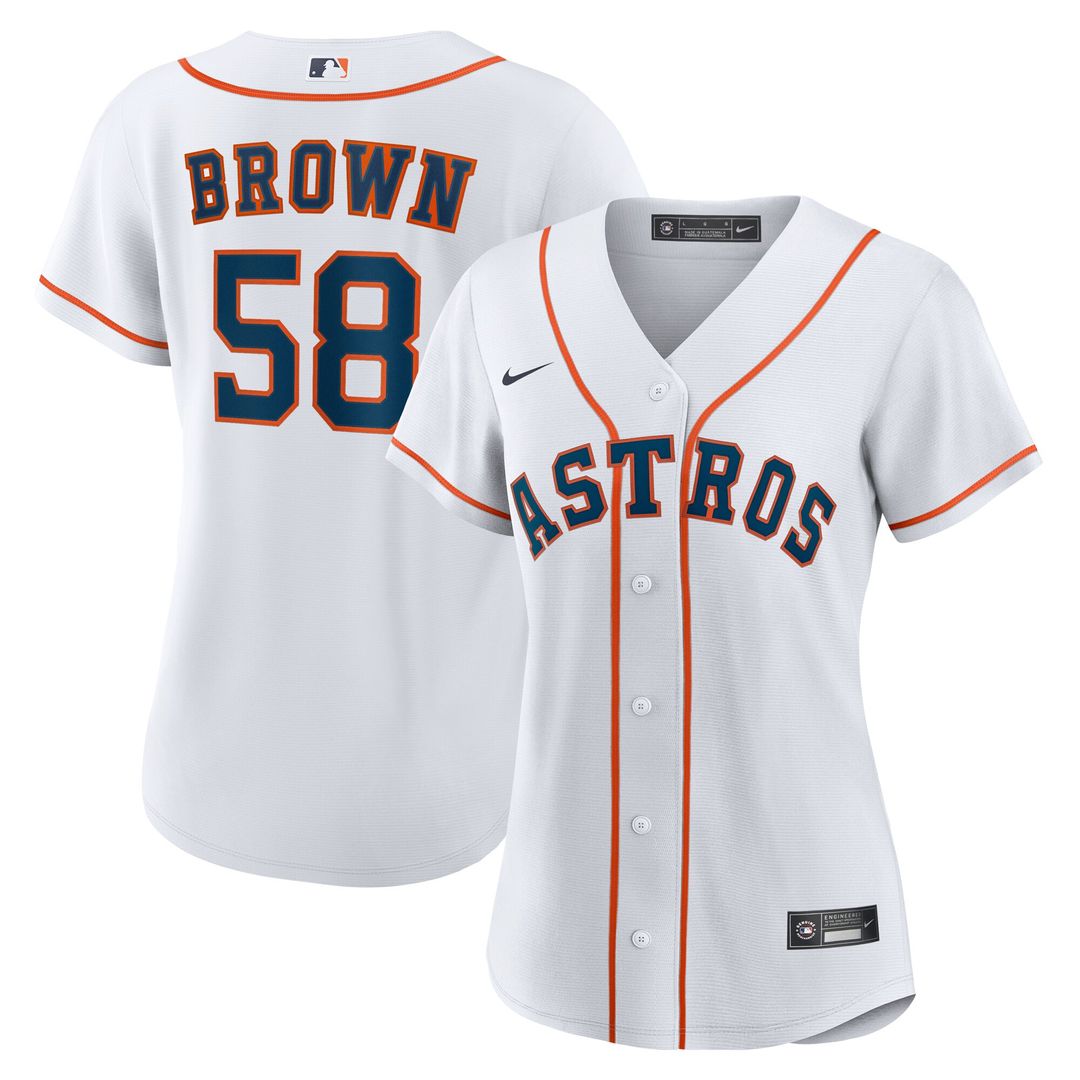 Houston Astros Hunter Brown Nike Women's Home Replica Jersey - White