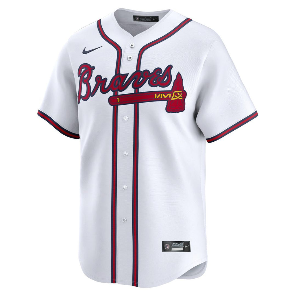 Atlanta Braves Ozzie Albies Nike Home Limited Jersey - White
