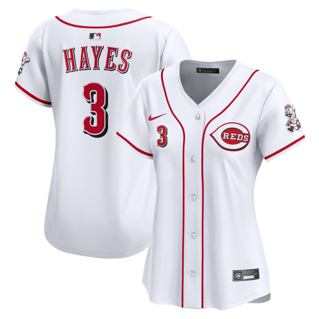 Cincinnati Reds Ke'Bryan Hayes Nike Women's Home Limited Jersey - White