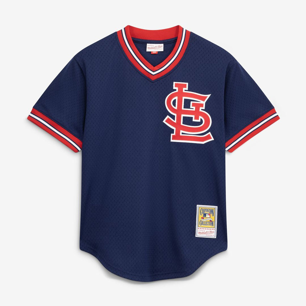 St. Louis Cardinals Ozzie Smith Mitchell & Ness Authentic Batting Practice Jersey - Navy