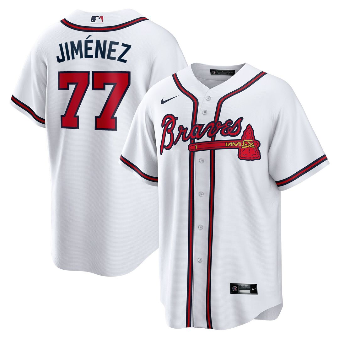 Atlanta Braves Joe Jiménez Nike Home Replica Jersey - White