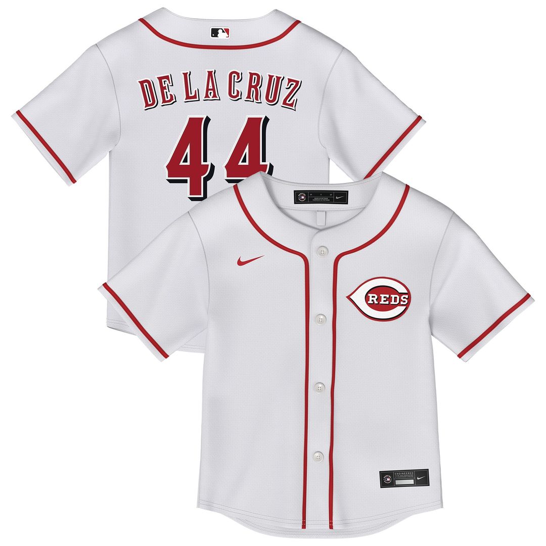 Cincinnati Reds Elly De La Cruz Nike Toddler Home Replica Jersey - White