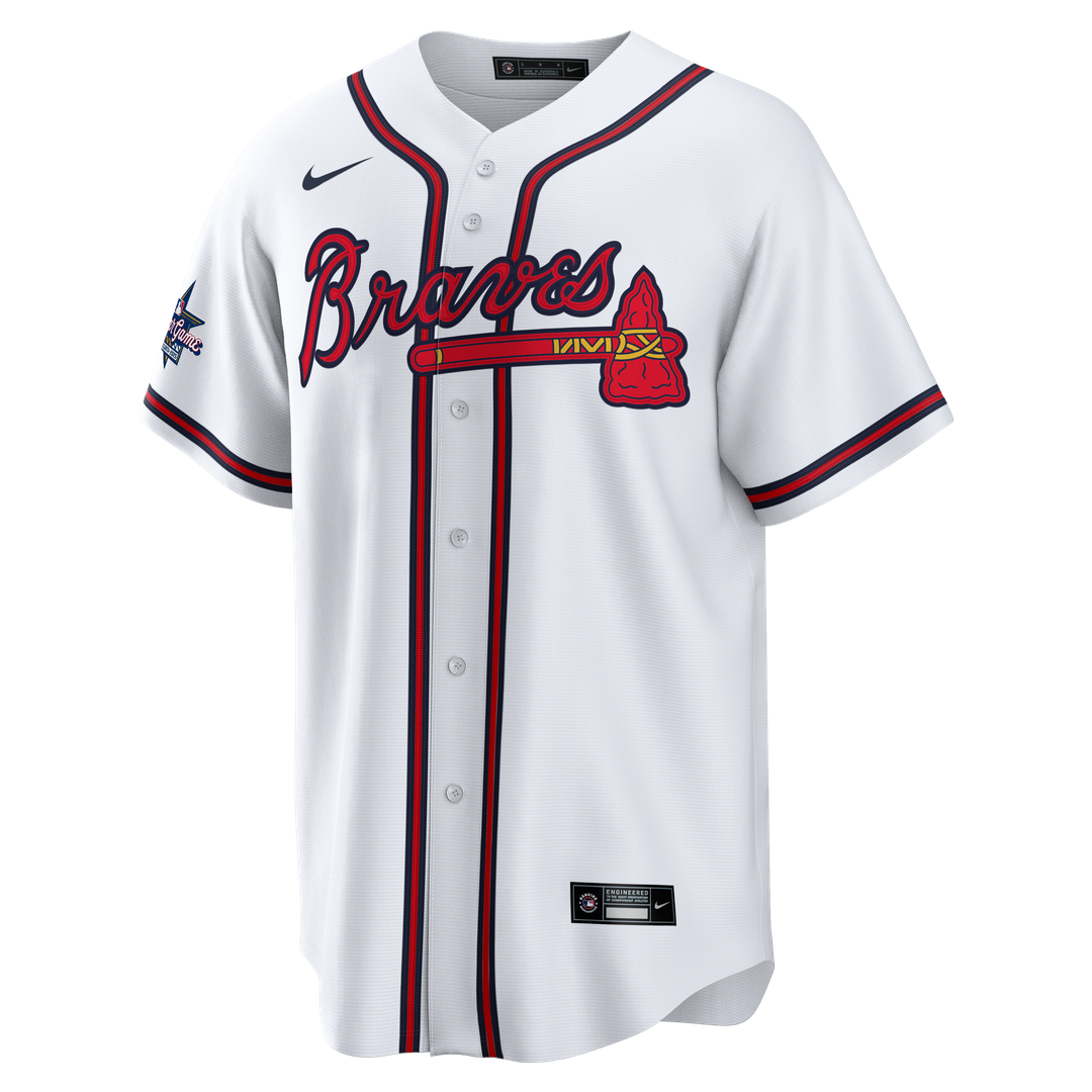 Atlanta Braves Deion Sanders Nike Home Retired Replica Jersey - White