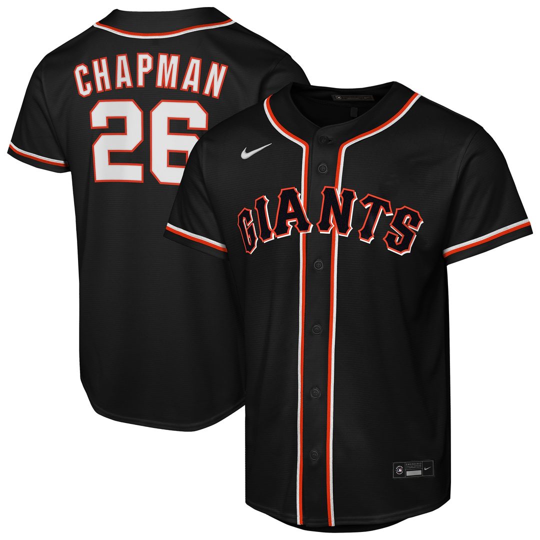 San Francisco Giants Matt Chapman Nike Youth Fashion Replica Jersey - Black