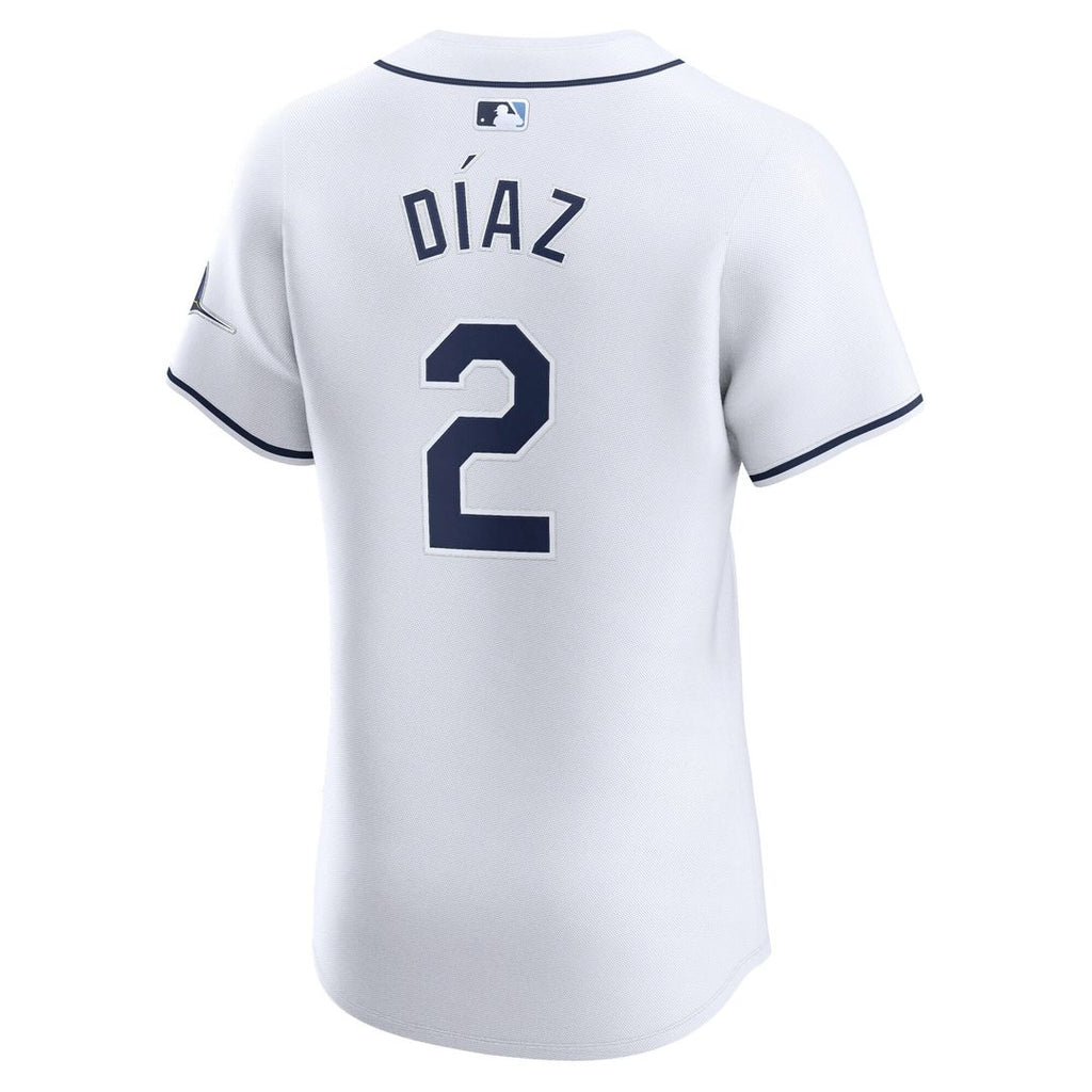 Tampa Bay Rays Yandy Diaz Nike Home Elite Jersey - White