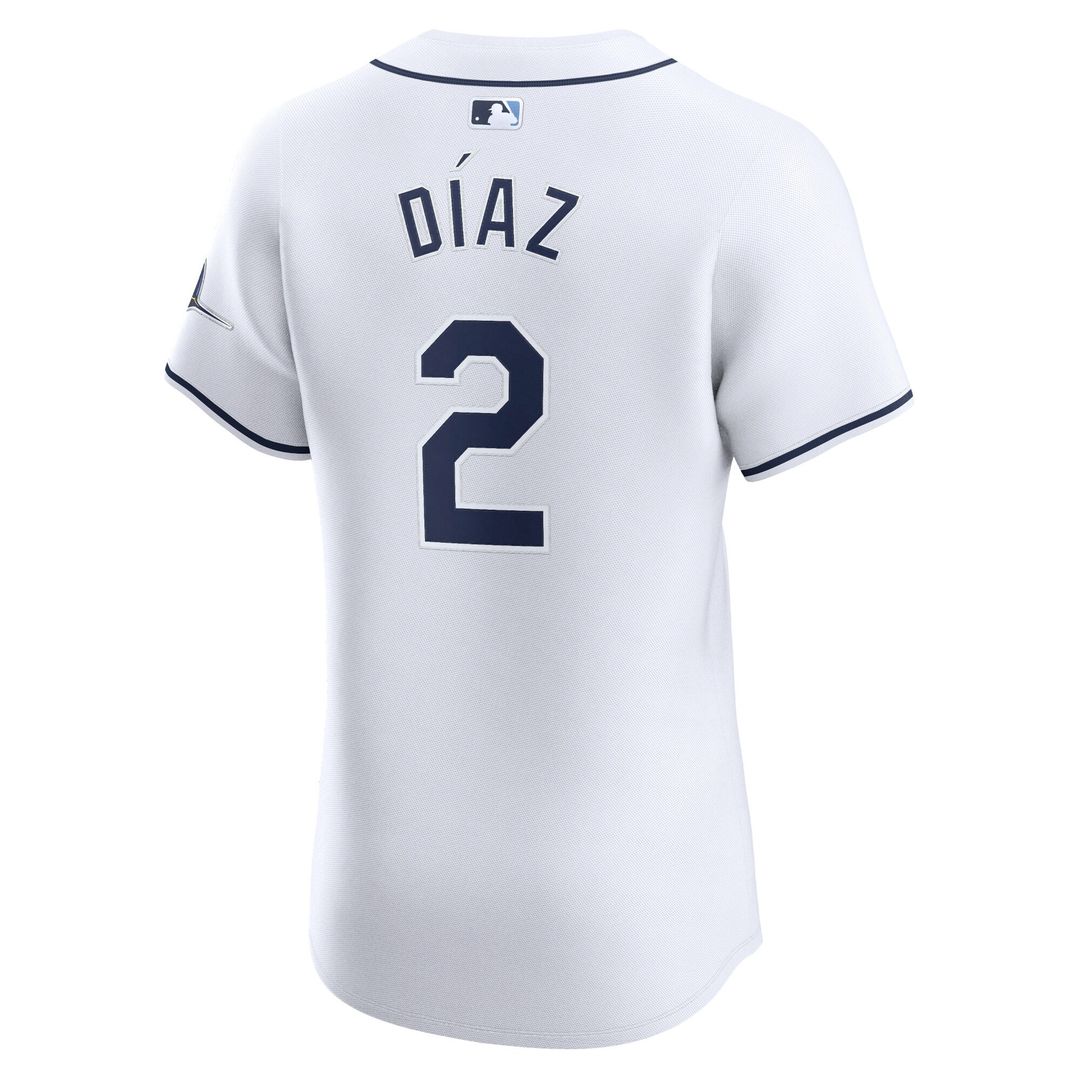Tampa Bay Rays Yandy Diaz Nike Home Elite Jersey - White