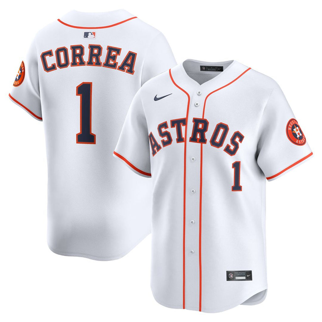 Houston Astros Carlos Correa Nike Home Limited Jersey - White