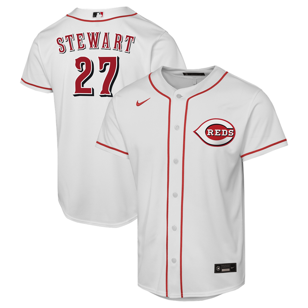 Cincinnati Reds Sal Stewart Nike Youth Home Replica Jersey - White