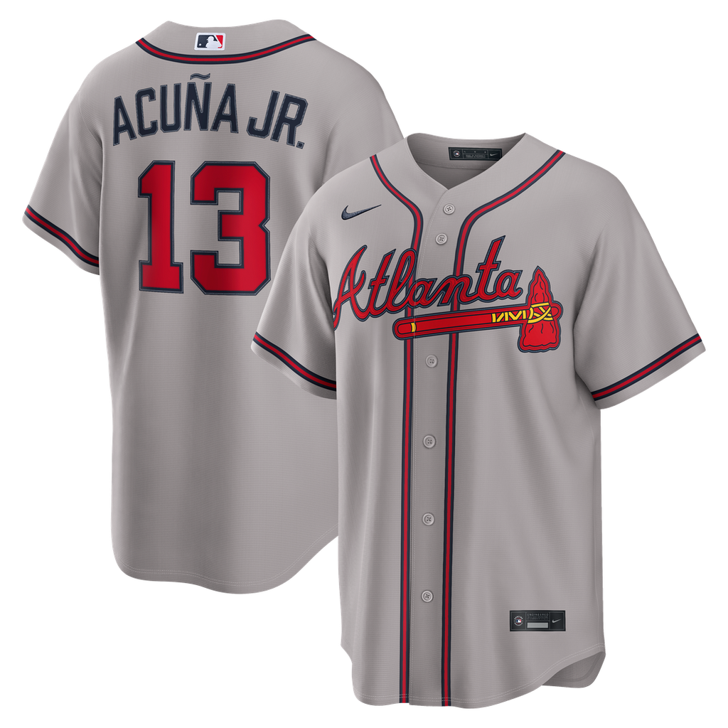 Atlanta Braves Ronald Acuña Jr. Nike Alternate 2 Replica Jersey - Red