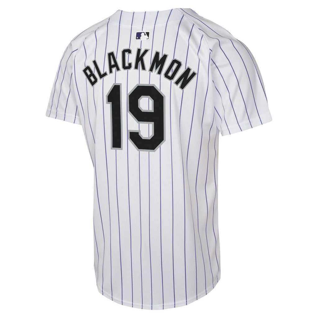 Colorado Rockies Charlie Blackmon Nike Youth Home Game Jersey - White