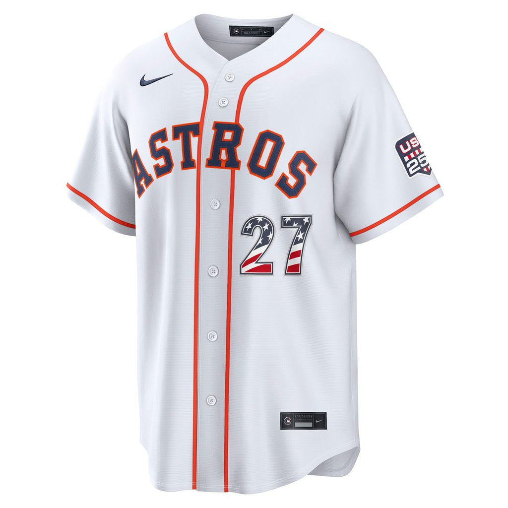 Houston Astros Jose Altuve Nike USA 250 Fourth of July Home Stadium Jersey - White