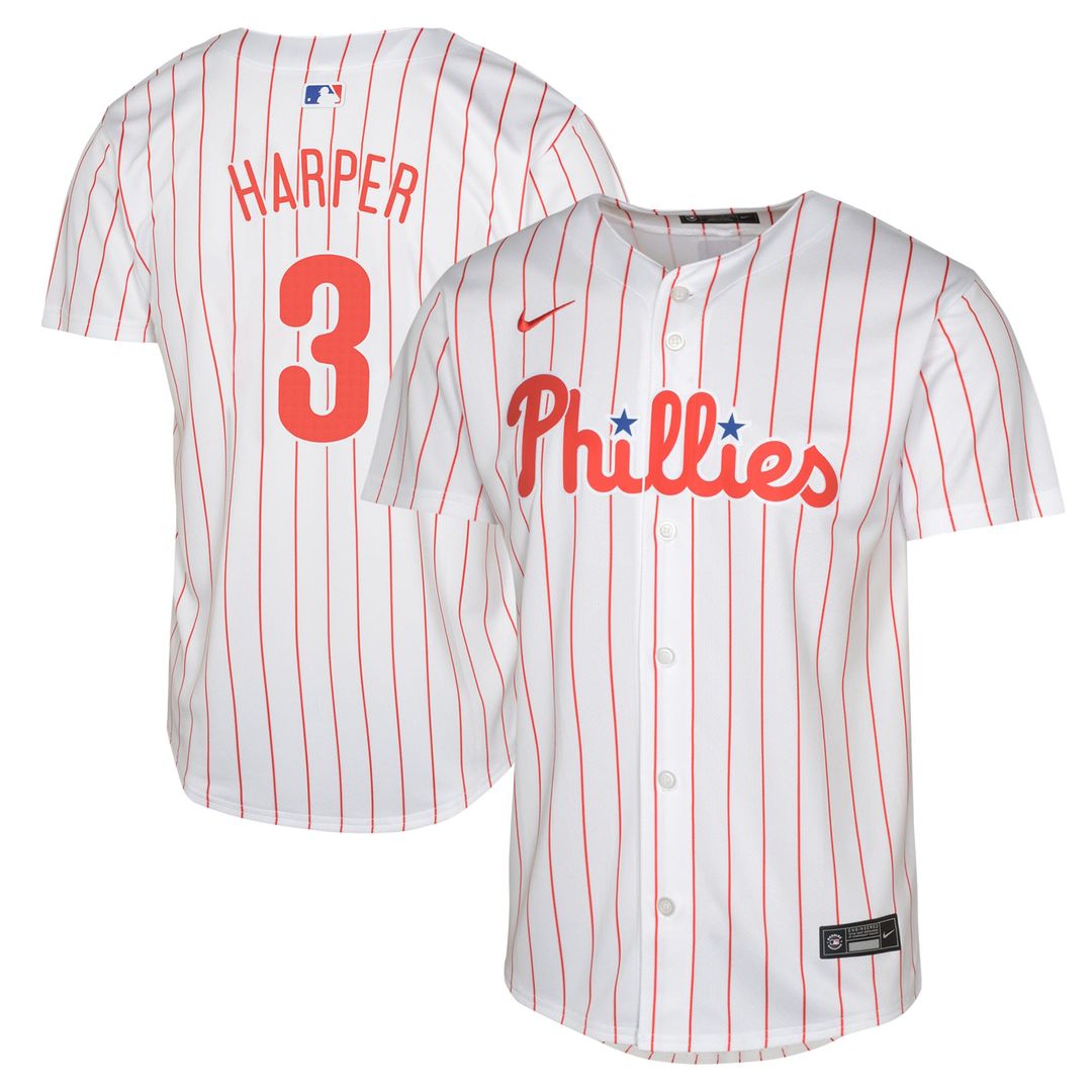 Philadelphia Phillies Bryce Harper Youth Limited Jersey - White