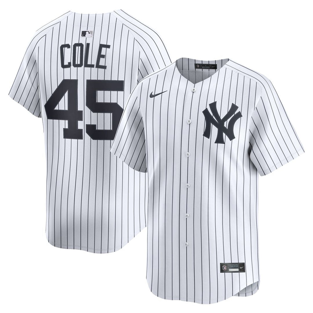 New York Yankees Gerrit Cole Nike Home Limited Jersey - White