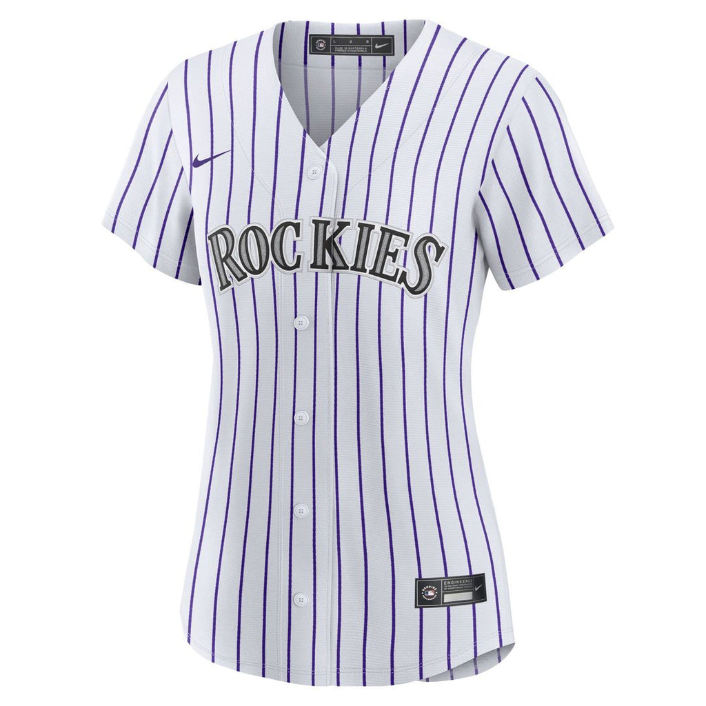 Colorado Rockies Tyler Freeman Nike Women's Home Replica Jersey - White