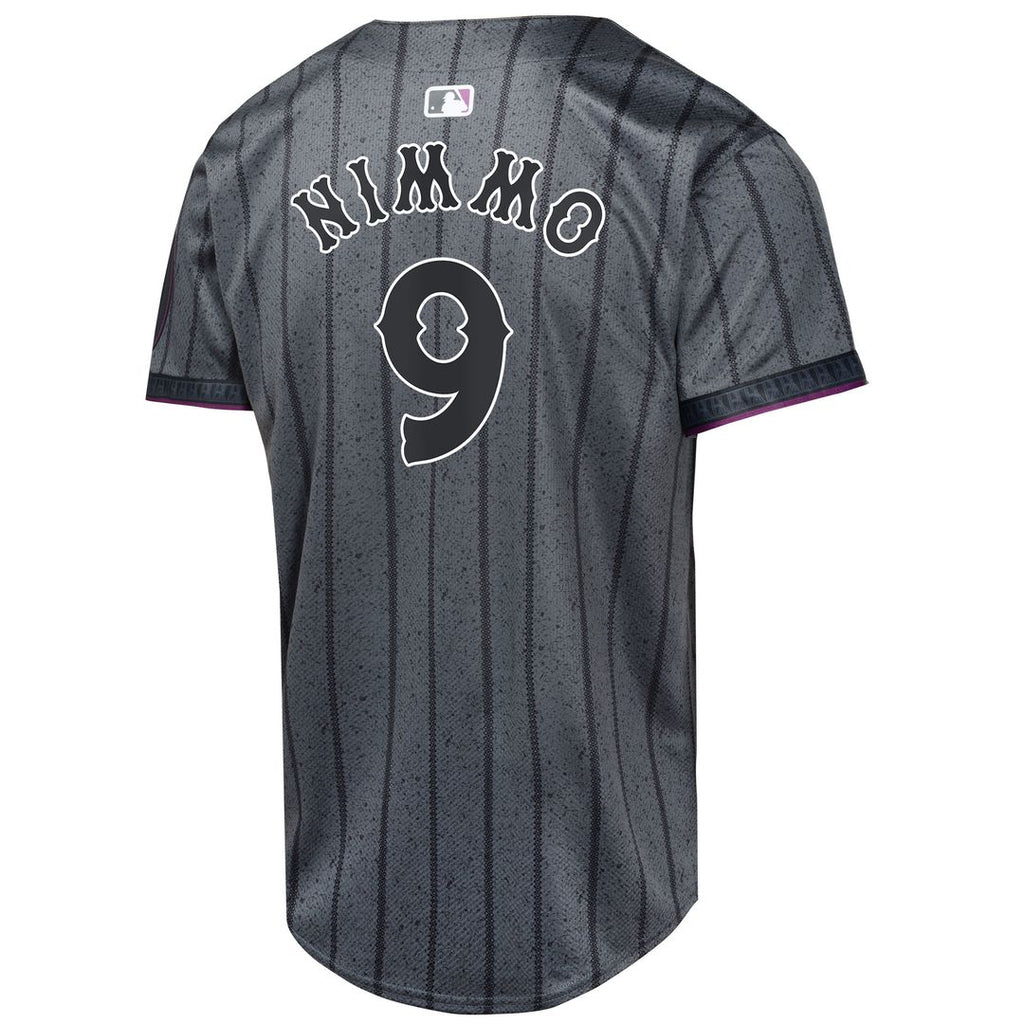 New York Mets Brandon Nimmo Nike Youth 2024 City Connect Limited Jersey - Graphite