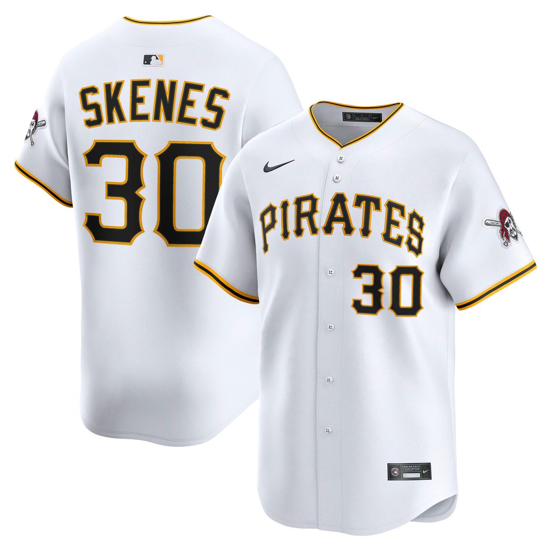 Pittsburgh Pirates Paul Skenes Nike Road Limited Jersey - Gray