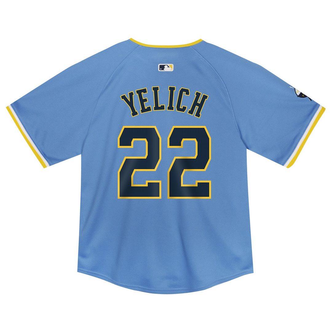 Milwaukee Brewers Christian Yelich Nike Toddler City Connect Limited Jersey - Powder Blue