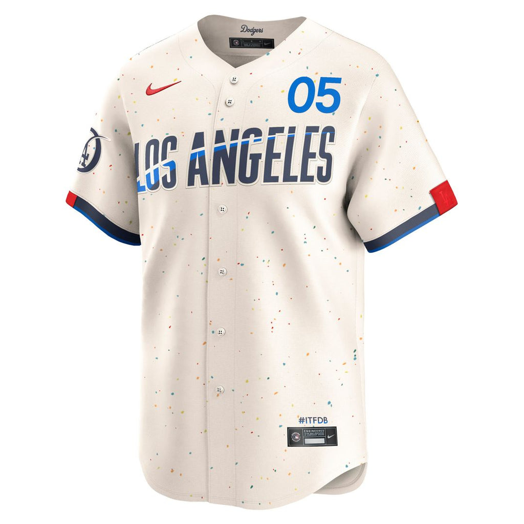 Los Angeles Dodgers Freddie Freeman Nike City Connect Limited Jersey - Cream