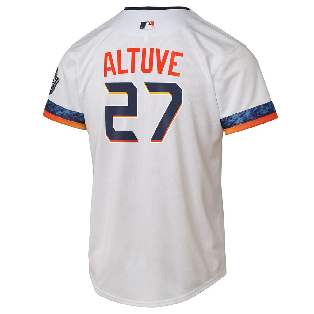 Houston Astros Jose Altuve Nike Youth 2025 City Connect Limited Jersey - White