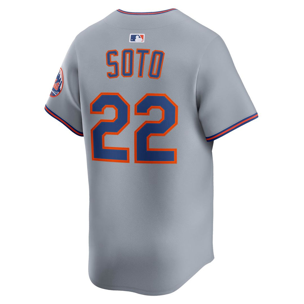 New York Mets Juan Soto Nike Road Limited Jersey - Gray