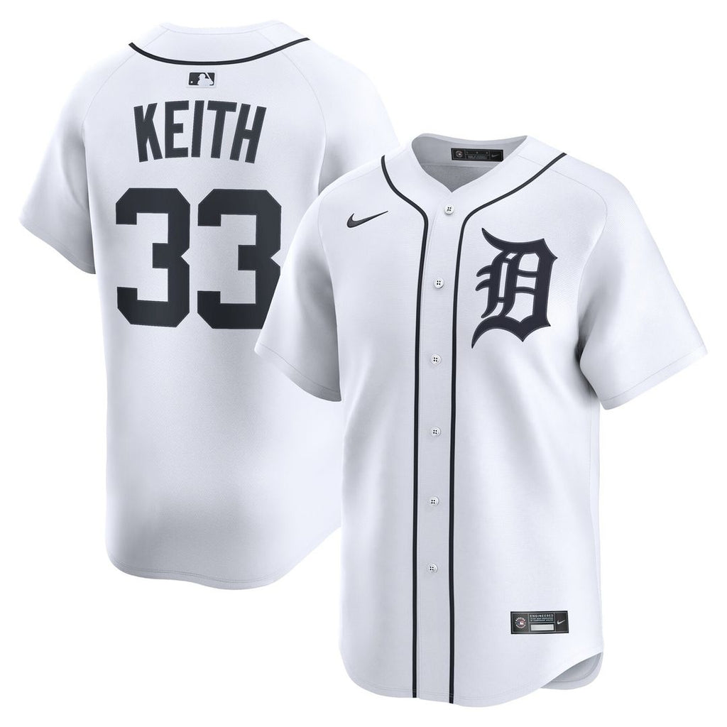Detroit Tigers Colt Keith Nike Home Limited Jersey - White