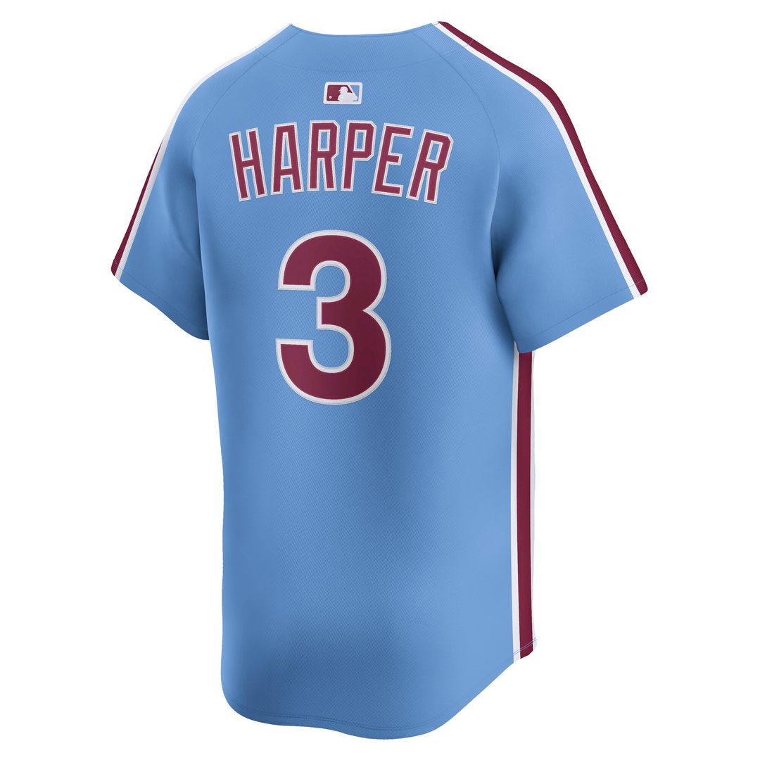 Philadelphia Phillies Bryce Harper Nike Alternate Limited Jersey - Light Blue