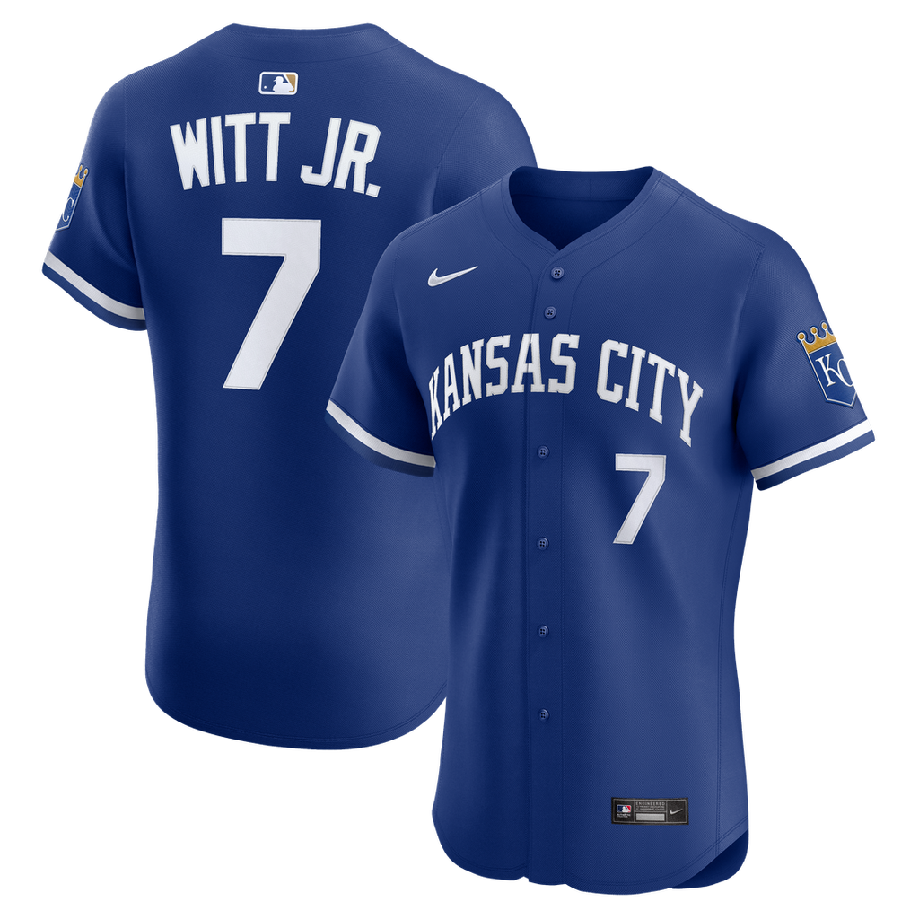 Kansas City Royals Bobby Witt Jr. Nike Alternate 2 Elite Jersey - Royal
