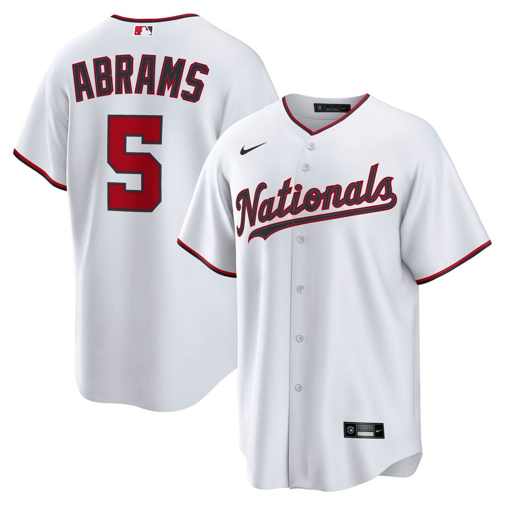 Washington Nationals CJ Abrams Nike Home Replica Jersey - White