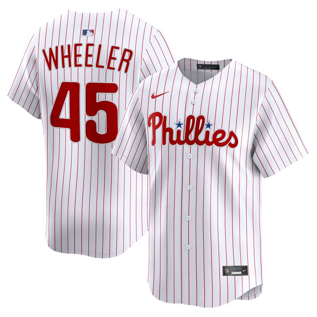 Philadelphia Phillies Zack Wheeler Nike Home Limited Jersey - White