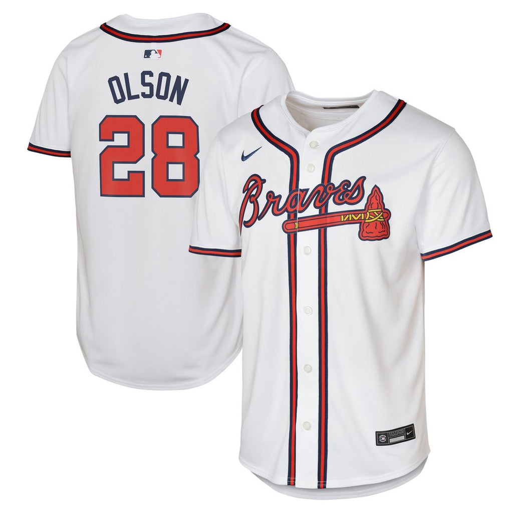 Atlanta Braves Matt Olson Nike Youth Home Limited Jersey - White