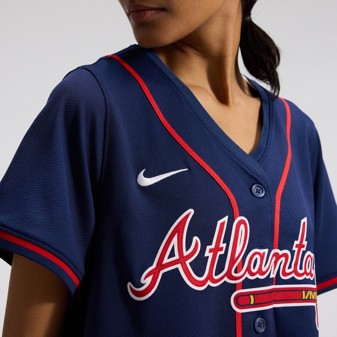 Atlanta Braves Ronald Acuña Jr. Nike Women's Alternate Limited Jersey - Navy
