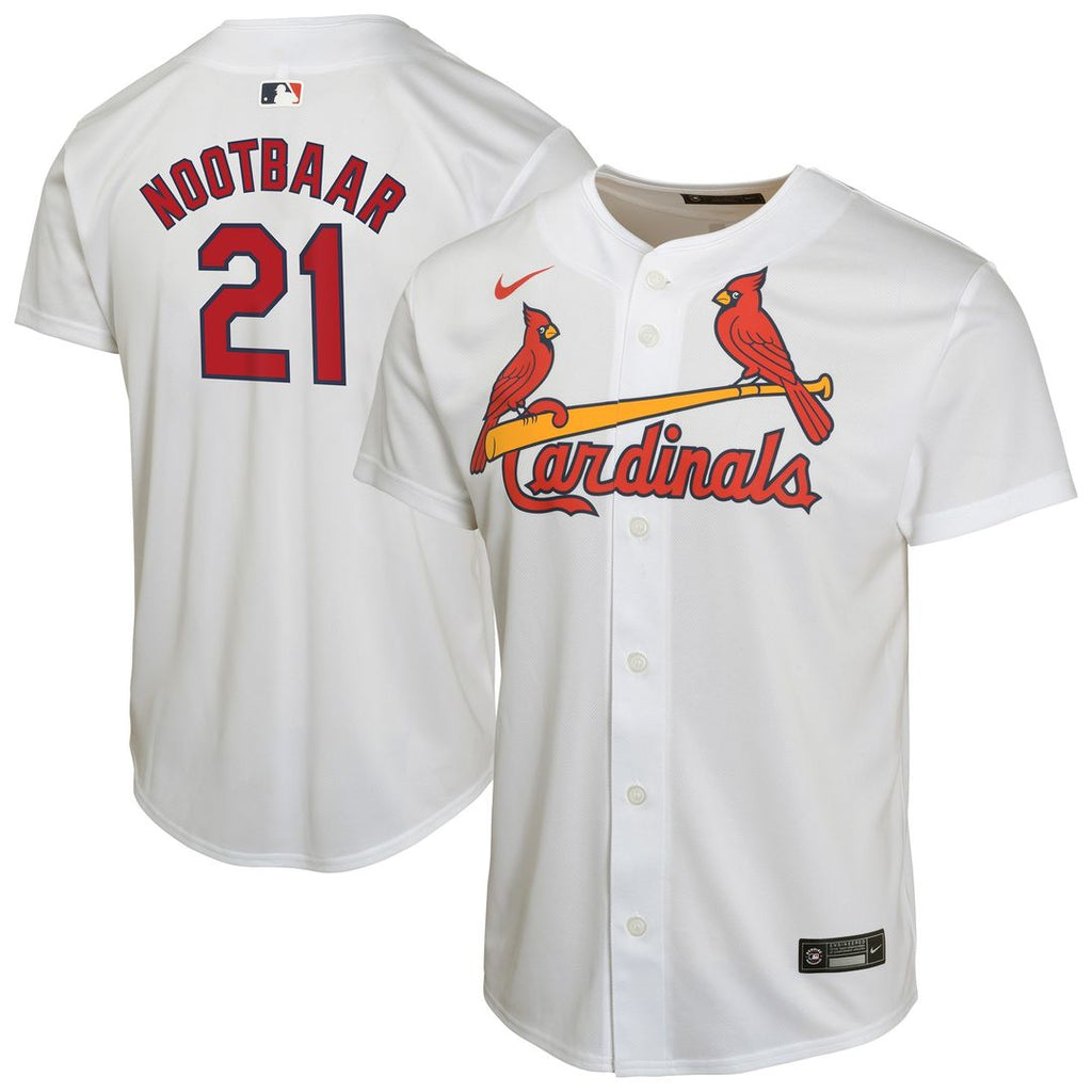 St. Louis Cardinals Lars Nootbaar Nike Youth Home Game Jersey - White
