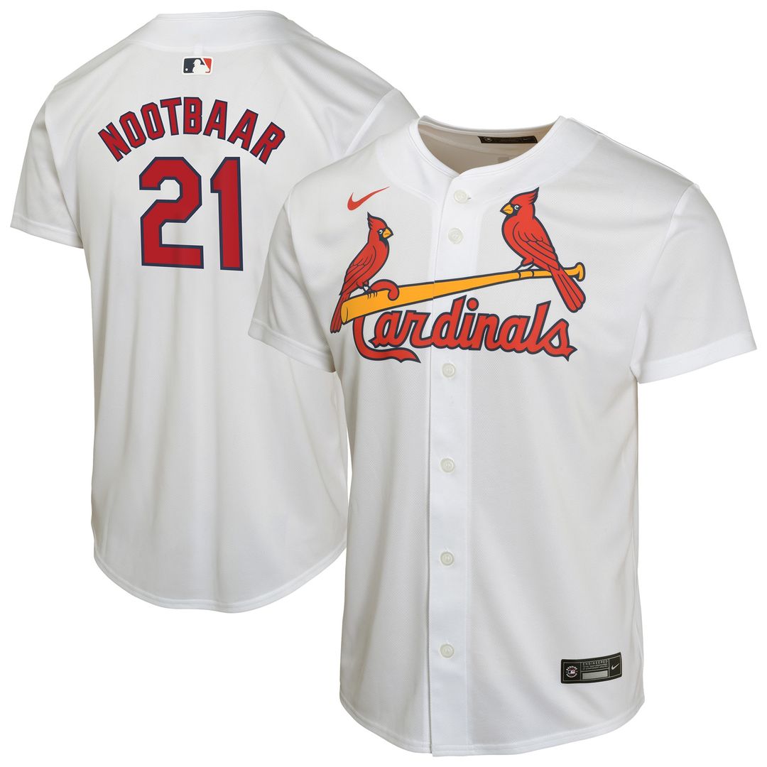 St. Louis Cardinals Lars Nootbaar Nike Youth Home Game Jersey - White