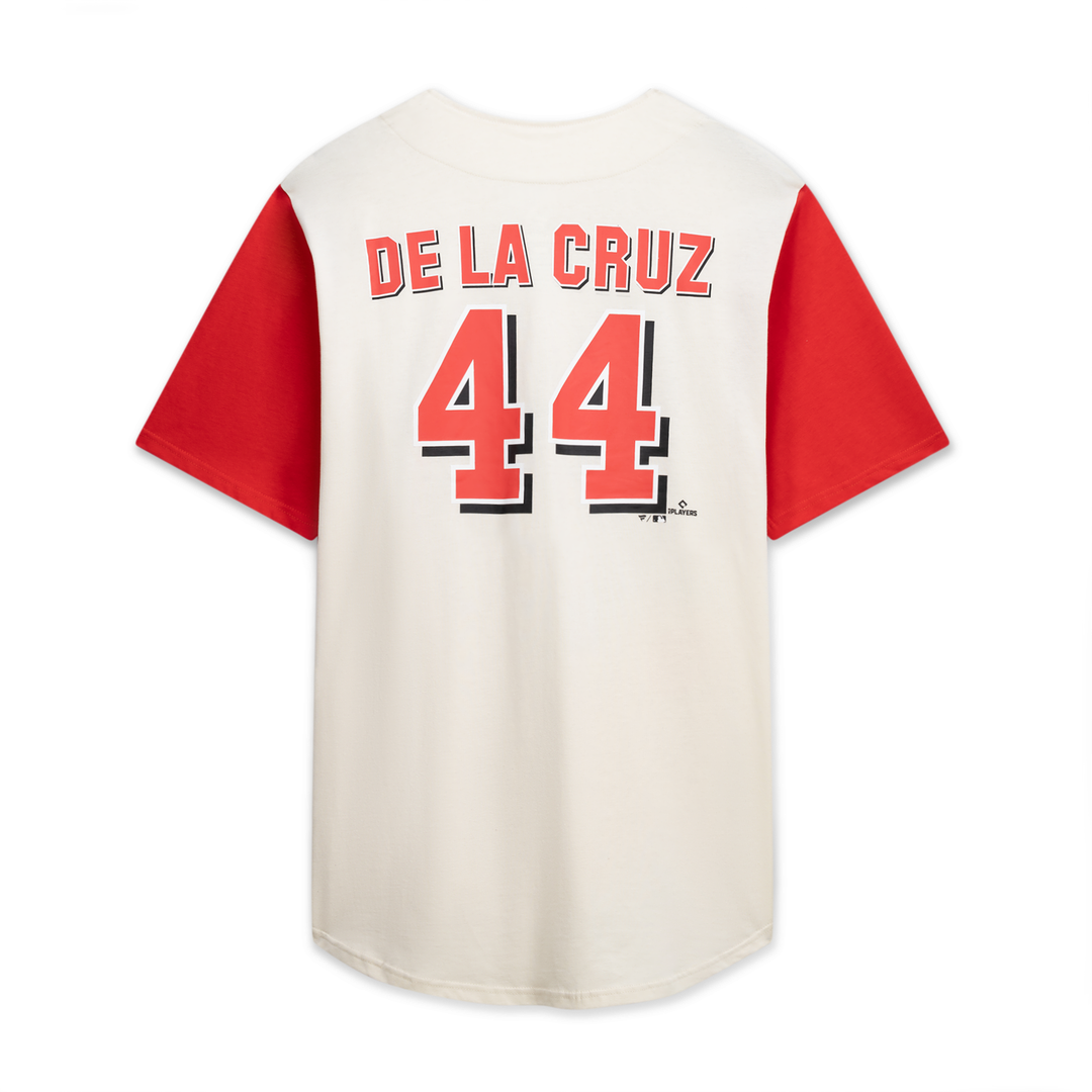 Cincinnati Reds Profile Big & Tall Two-Color Fashion Jersey - Cream/Red