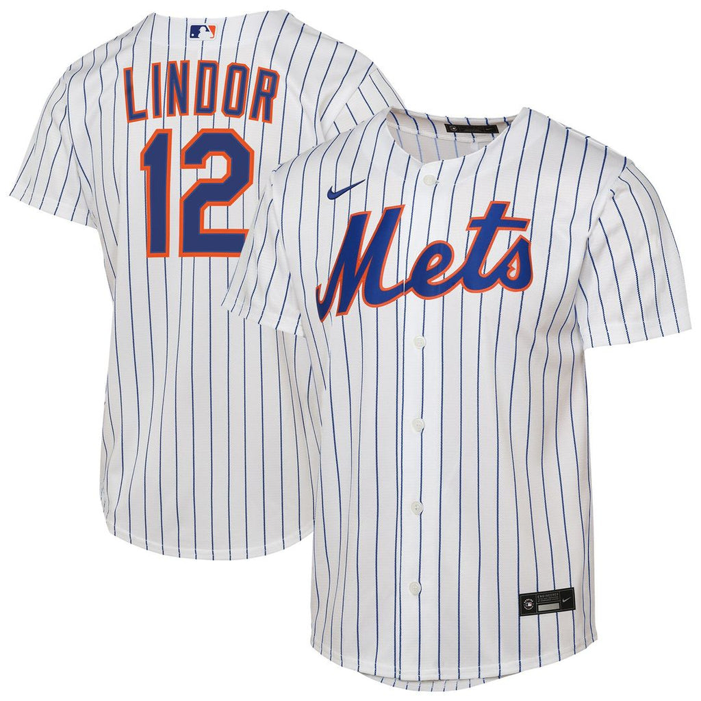 New York Mets Francisco Lindor Nike Youth Home Replica Jersey - White