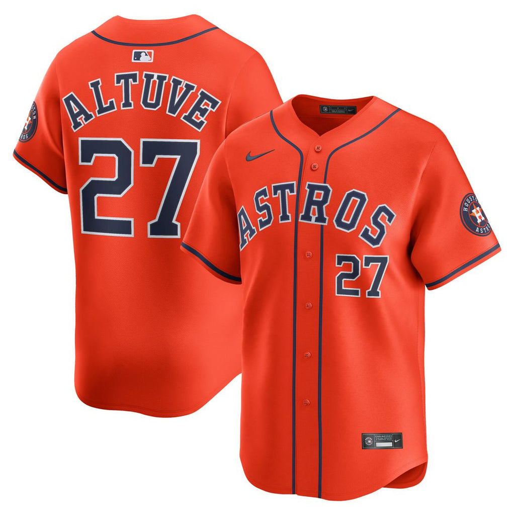 Houston Astros Jose Altuve Nike Home Limited Jersey - White
