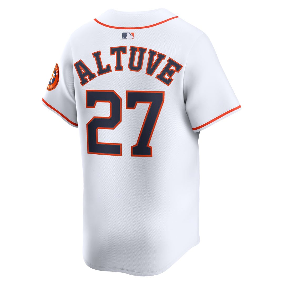 Houston Astros Jose Altuve Nike Home Limited Jersey - White