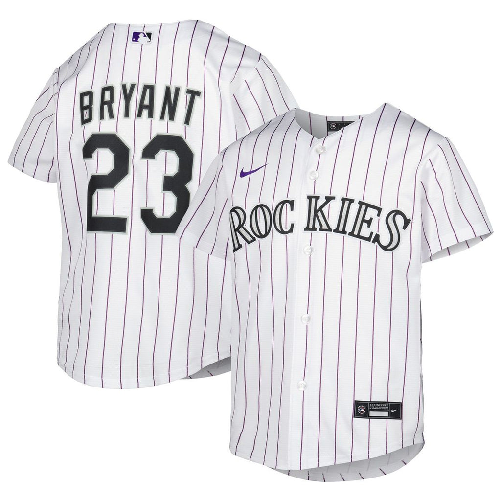 Colorado Rockies Kris Bryant Nike Youth Alternate Replica Jersey - White