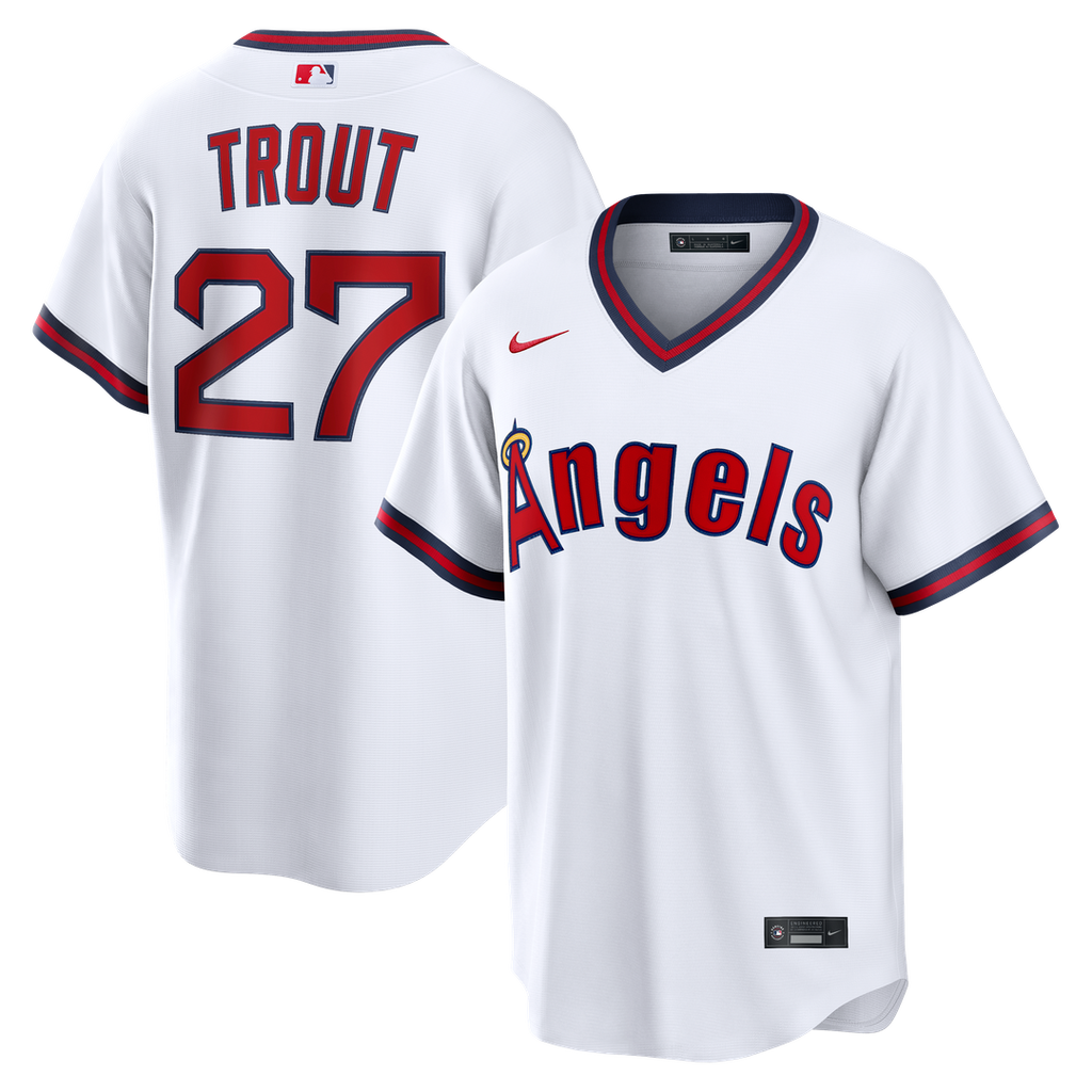 Los Angeles Angels Mike Trout Nike Road Replica Jersey - Gray