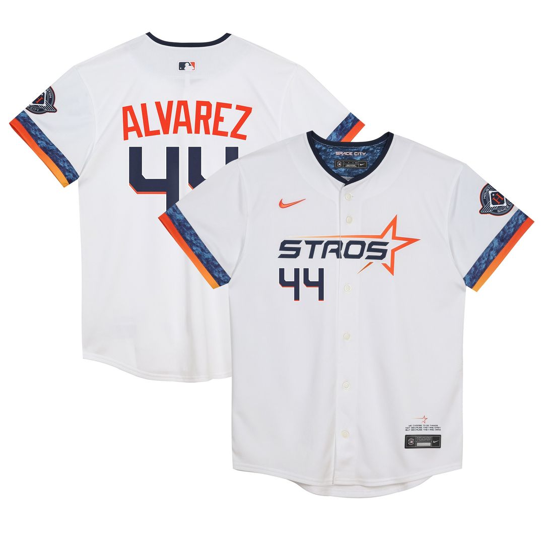 Houston Astros Yordan Alvarez Nike Preschool 2025 City Connect Limited Jersey - White