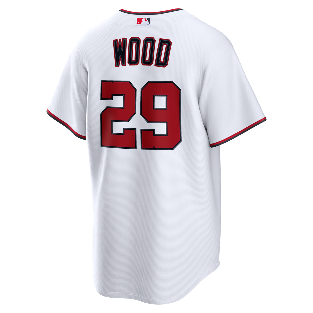 Washington Nationals James Wood Nike Home Replica Jersey - White