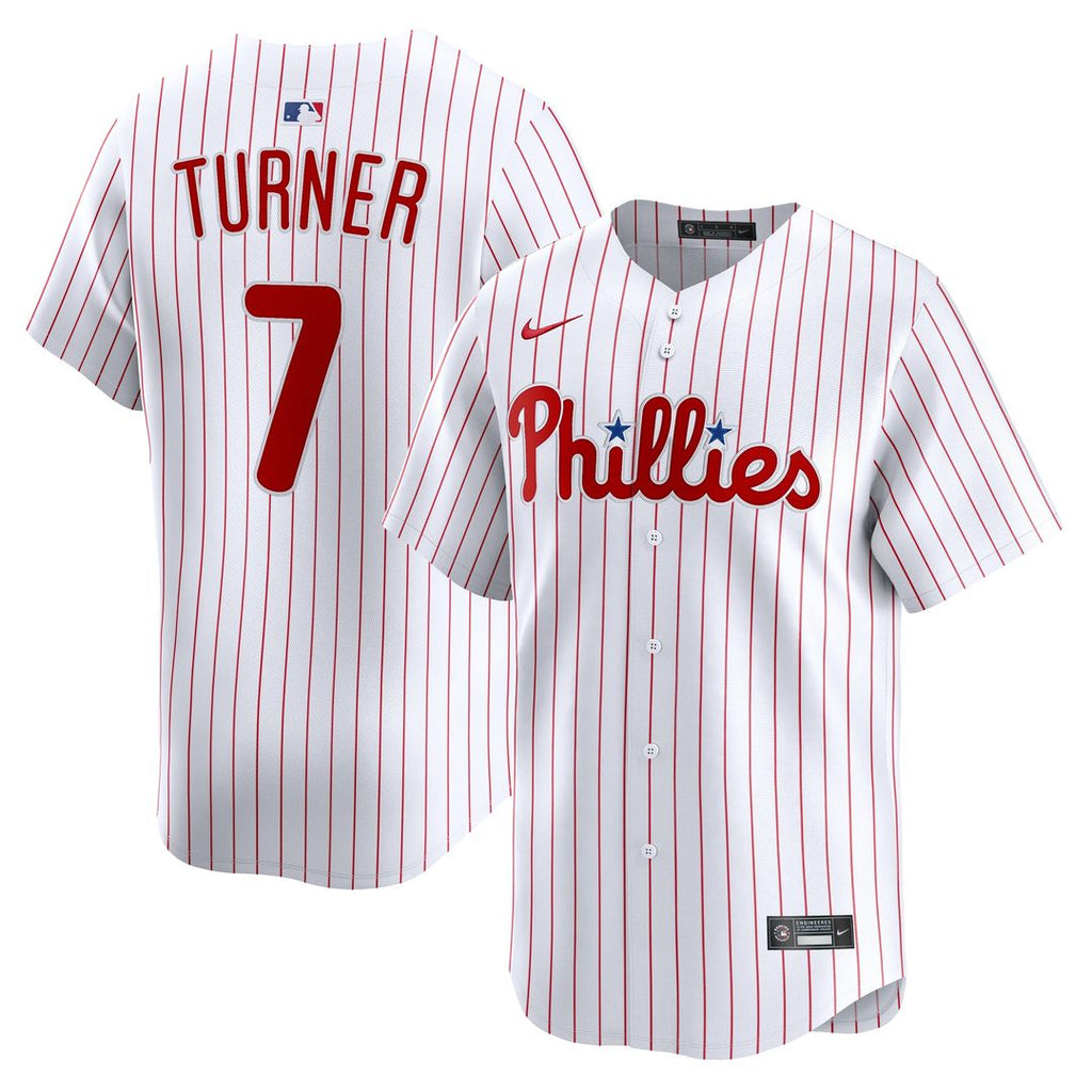 Philadelphia Phillies Trea Turner Nike Home Limited Jersey - White