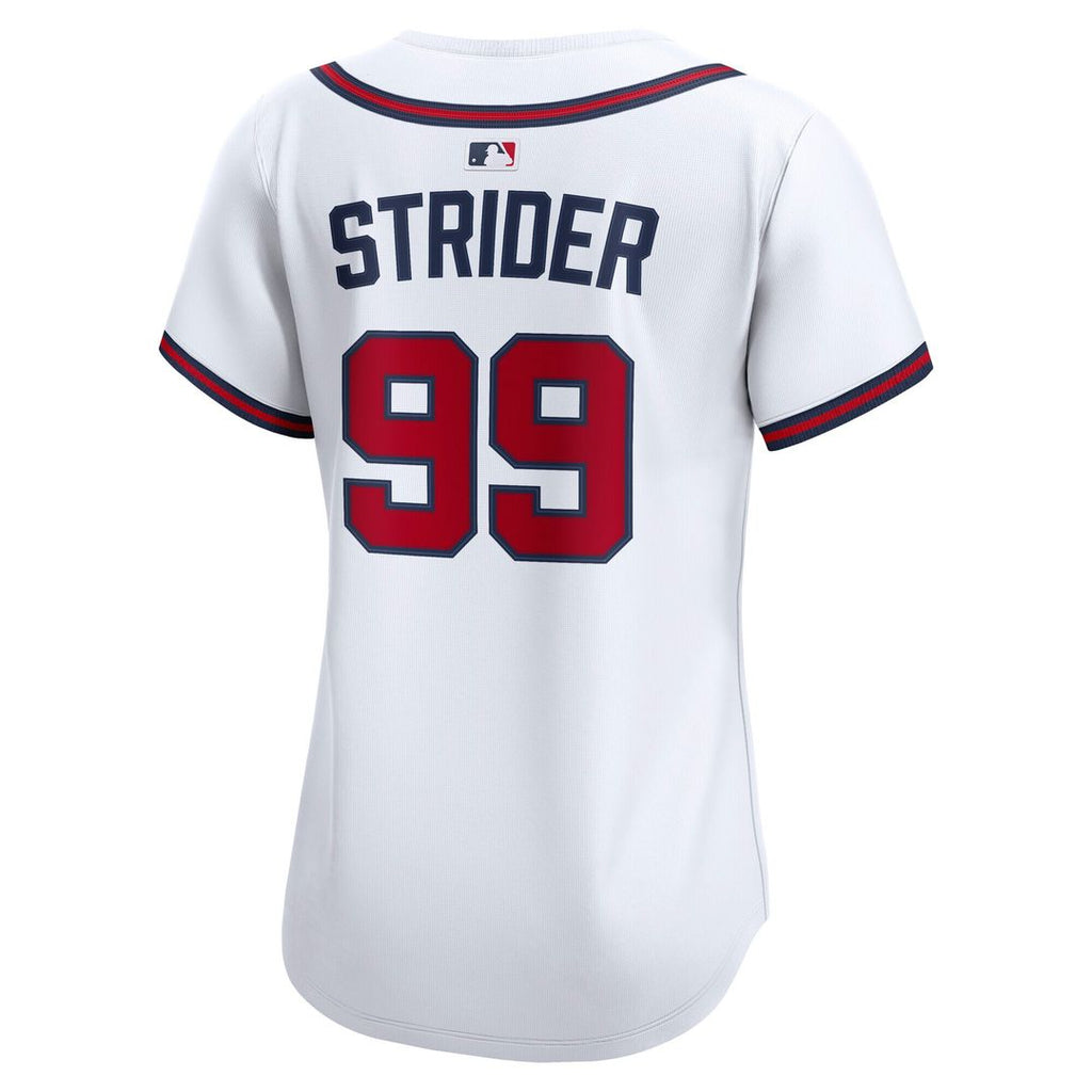 Atlanta Braves Spencer Strider Nike Women's Home Limited Jersey - White
