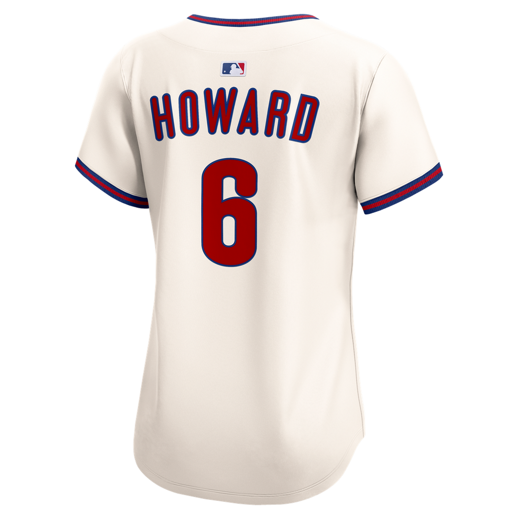 Philadelphia Phillies Ryan Howard Nike Women's Alternate 2 Limited Jersey - Cream
