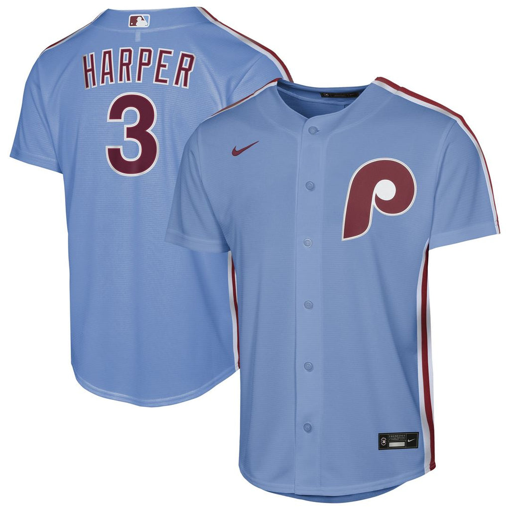 Philadelphia Phillies Bryce Harper Nike Youth Alternate 2 Replica Jersey - Cream