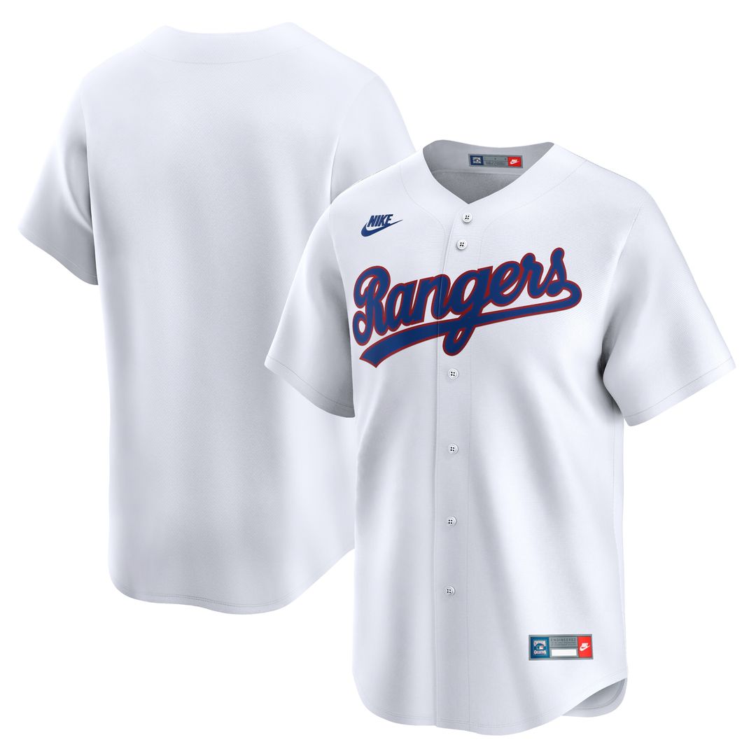 Texas Rangers Nike Cooperstown Limited Jersey - White