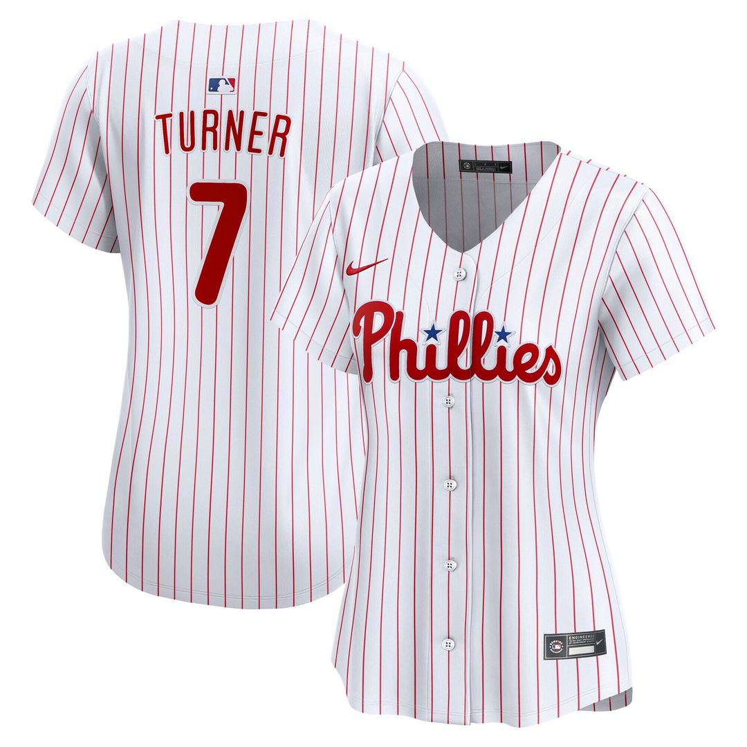 Philadelphia Phillies Trea Turner Nike Women's Home Limited Jersey - White