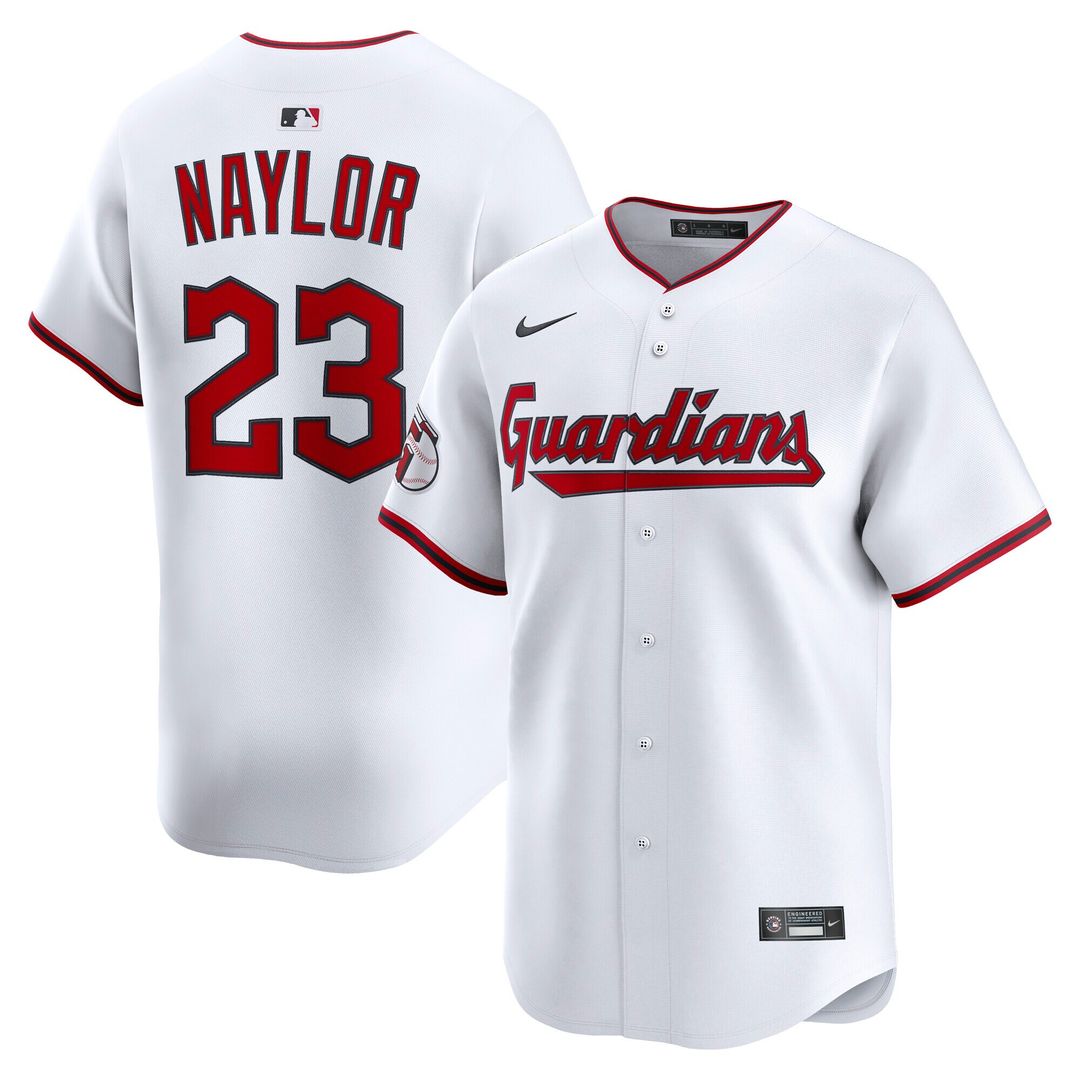 Cleveland Guardians Bo Naylor Nike Home Limited Jersey - White