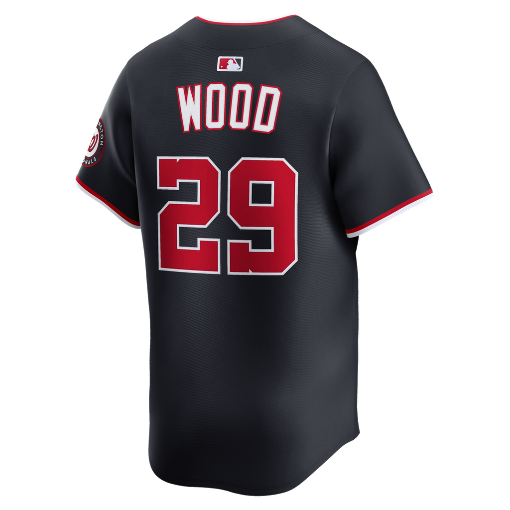 Washington Nationals James Wood Nike Alternate Limited Jersey - Navy